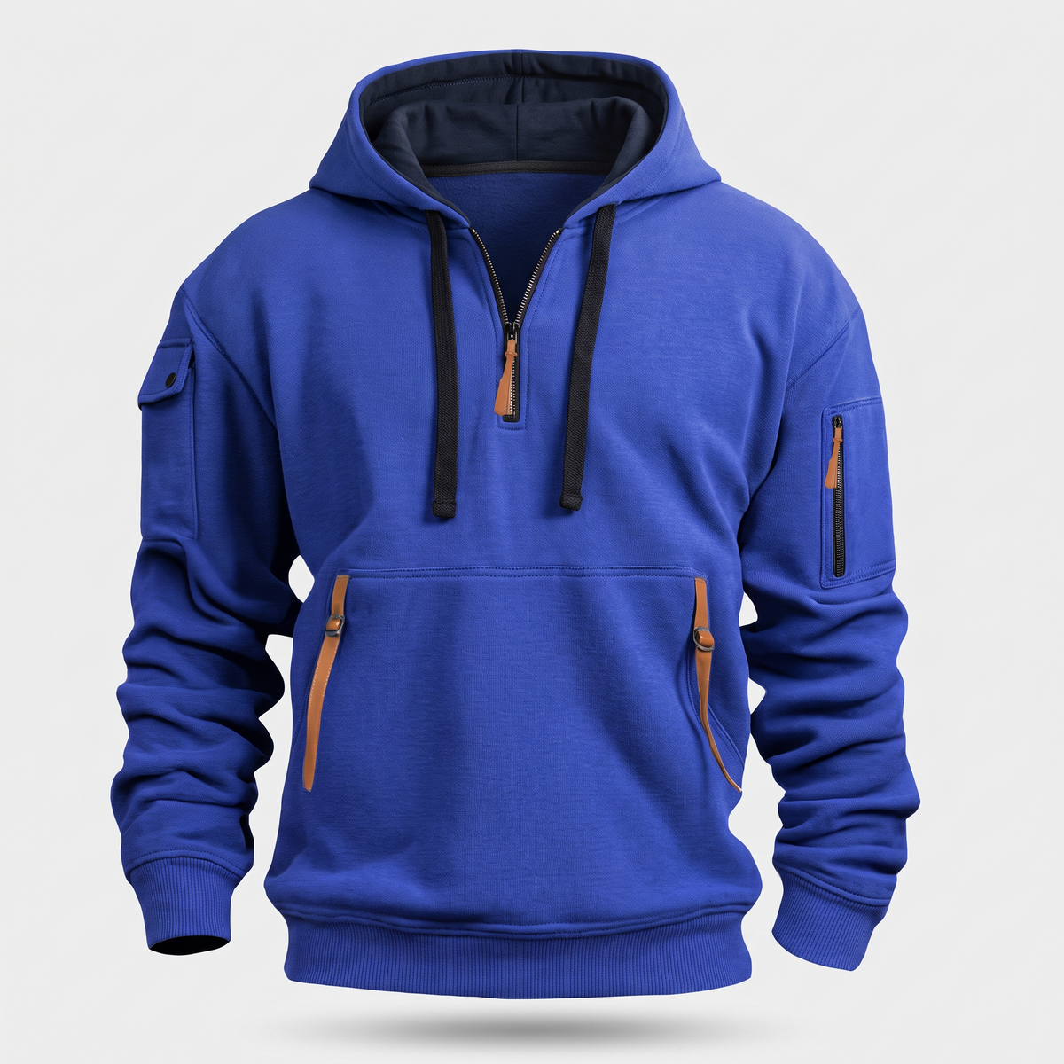 HALF ZIP UTILITY HOODIE