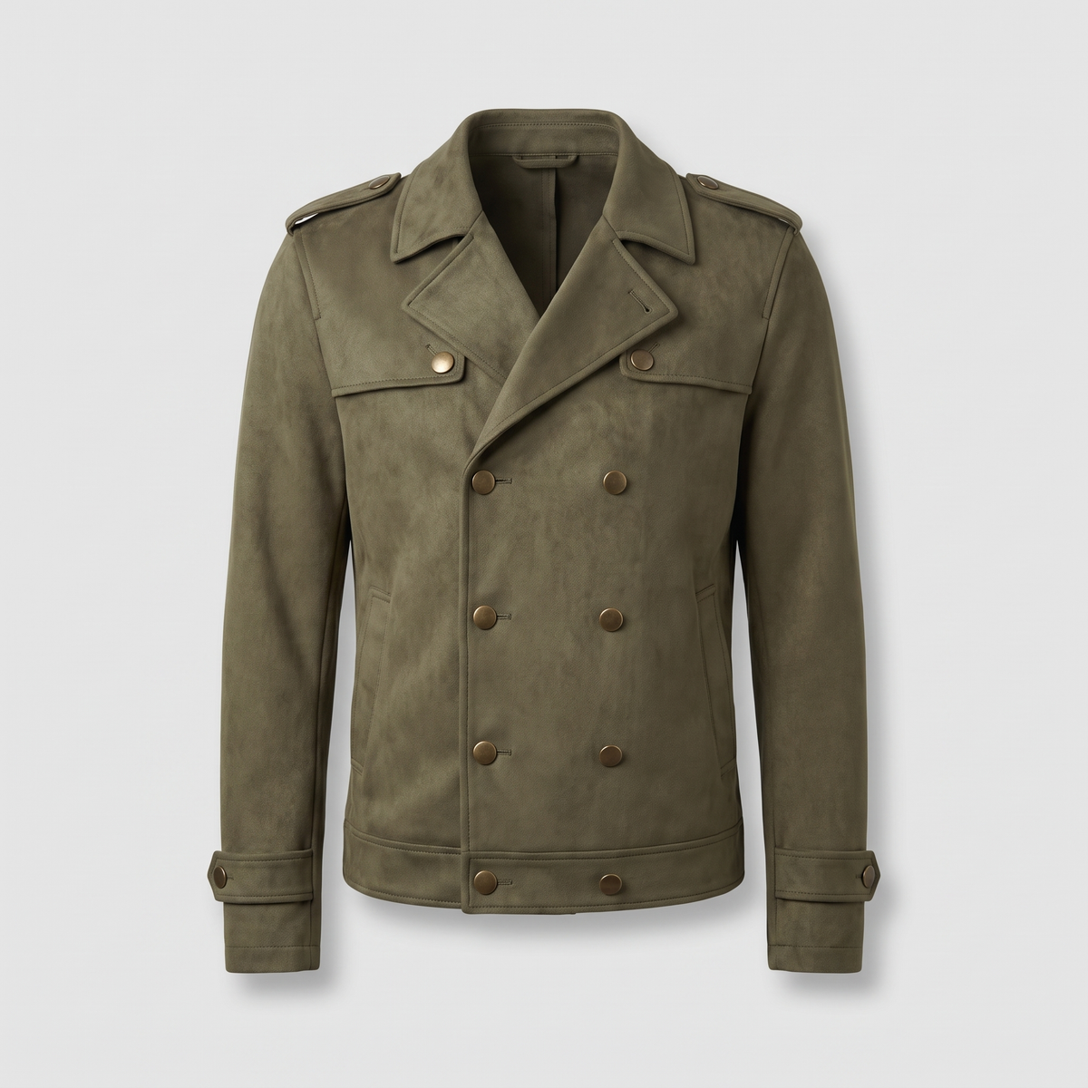 DOUBLE BREASTED SUEDE JACKET