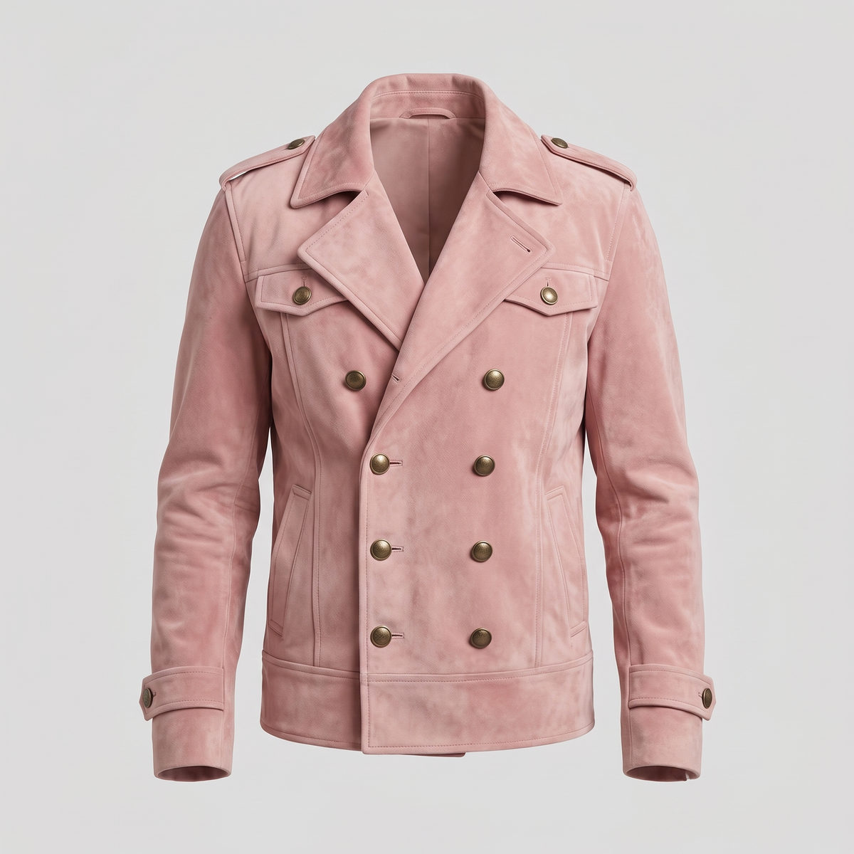 DOUBLE BREASTED SUEDE JACKET