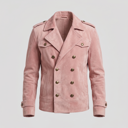 DOUBLE BREASTED SUEDE JACKET