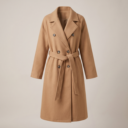 BELTED DOUBLE BREASTED COAT