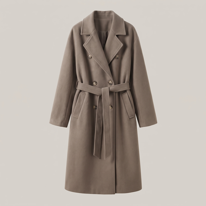BELTED DOUBLE BREASTED COAT