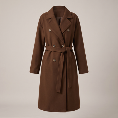 BELTED DOUBLE BREASTED COAT
