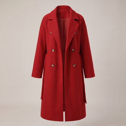BELTED DOUBLE BREASTED COAT