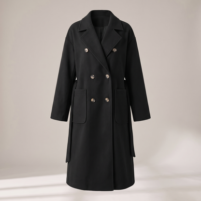 BELTED DOUBLE BREASTED COAT