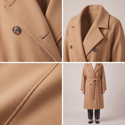 BELTED DOUBLE BREASTED COAT