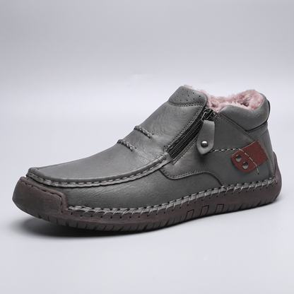 WIDE FIT LEATHER WALKING BOOTS