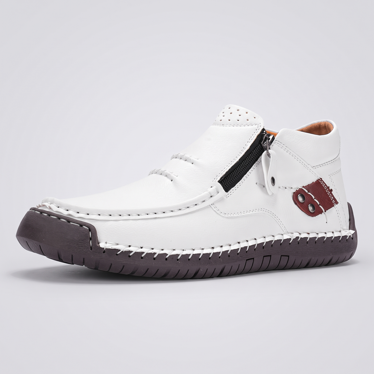 WIDE FIT LEATHER WALKING BOOTS