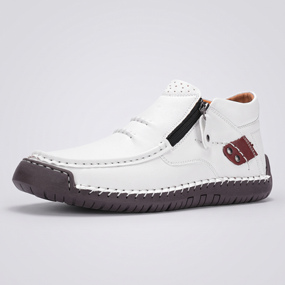 WIDE FIT LEATHER WALKING BOOTS