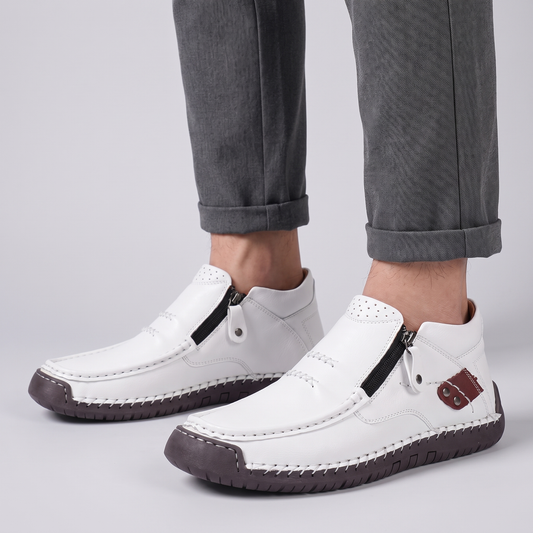 WIDE FIT LEATHER WALKING BOOTS