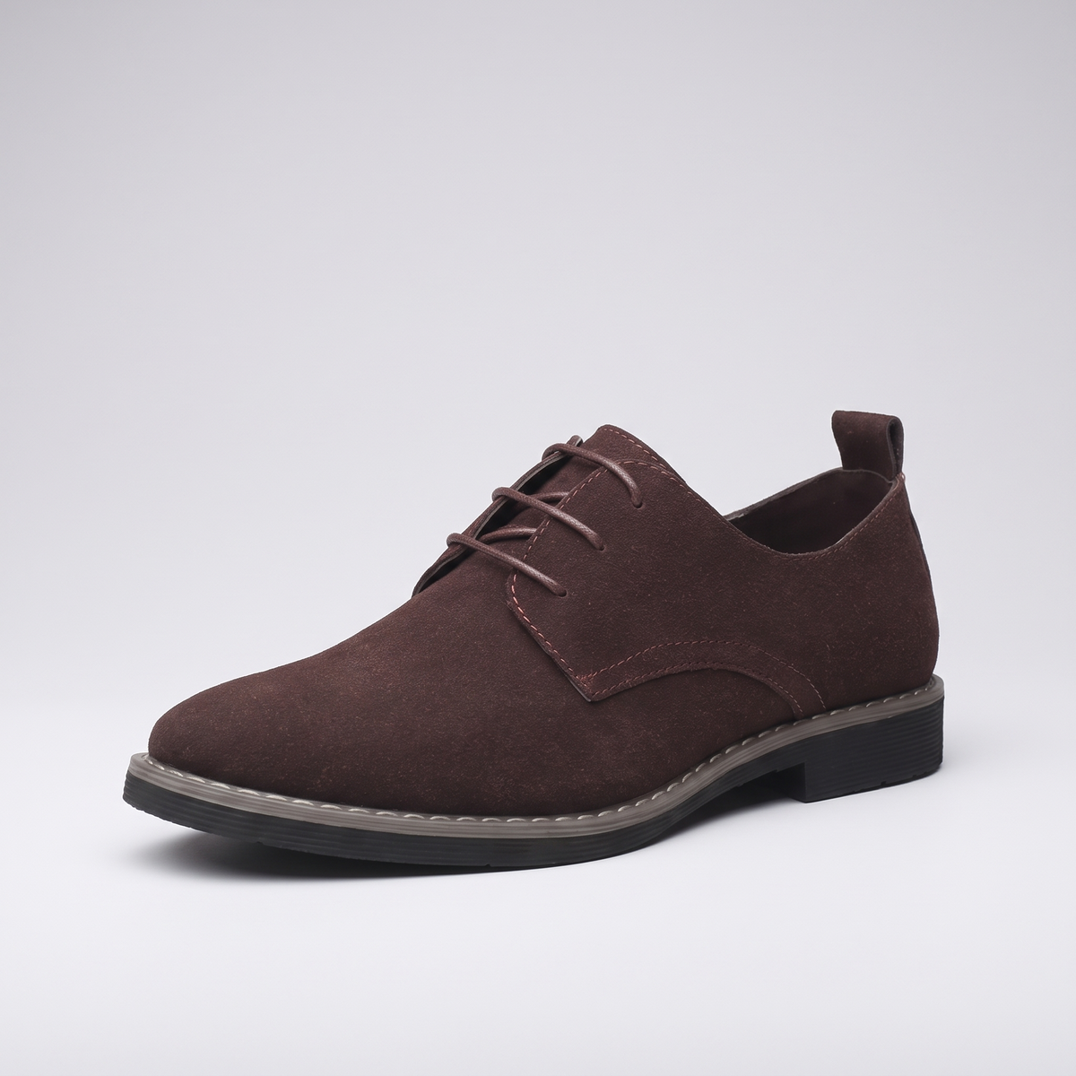 SUEDE DERBY WALKING SHOES