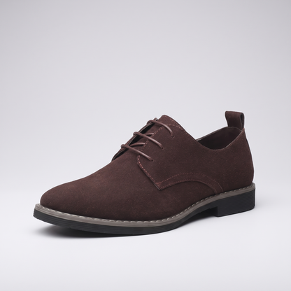 SUEDE DERBY WALKING SHOES