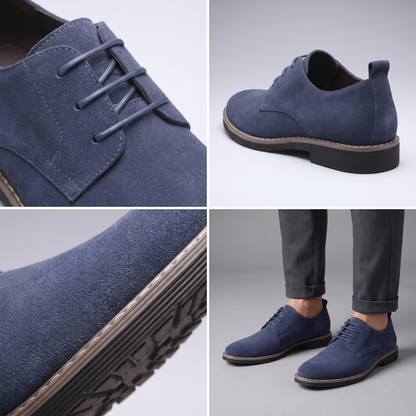 SUEDE DERBY WALKING SHOES