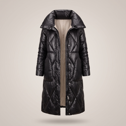 LONGLINE QUILTED WINTER COAT
