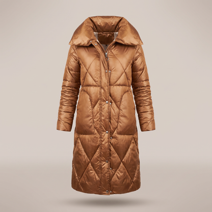 LONGLINE QUILTED WINTER COAT