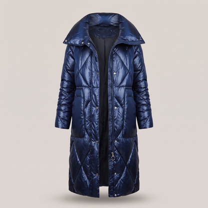 LONGLINE QUILTED WINTER COAT
