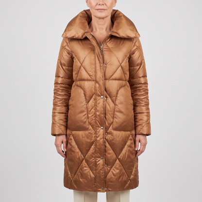 LONGLINE QUILTED WINTER COAT