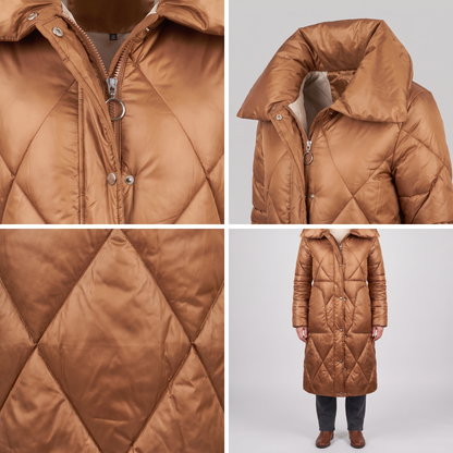 LONGLINE QUILTED WINTER COAT