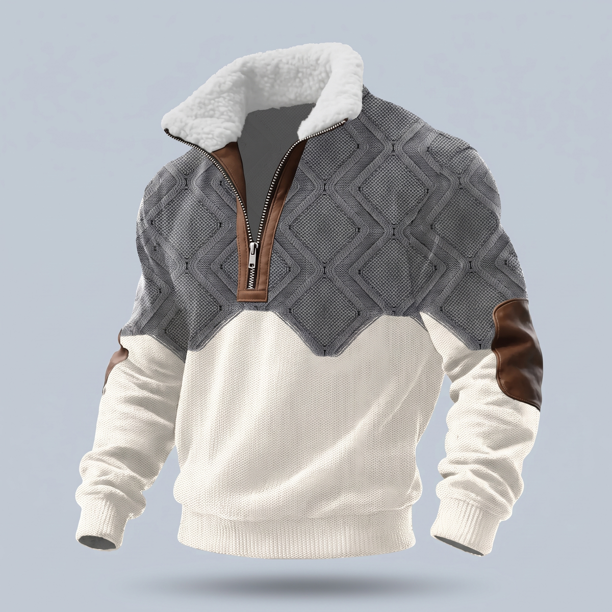 WARM COLLAR FLEECE PULLOVER