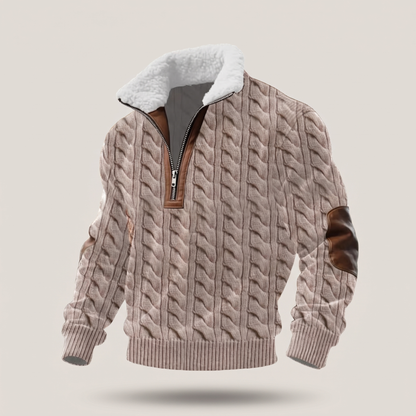 WARM COLLAR FLEECE PULLOVER
