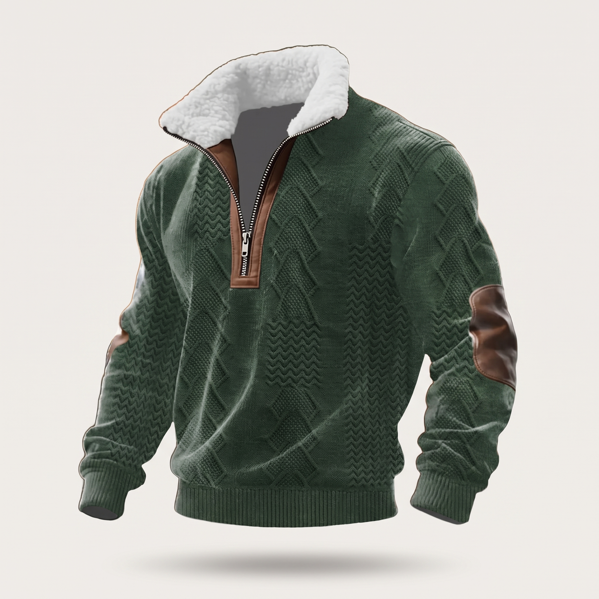 WARM COLLAR FLEECE PULLOVER