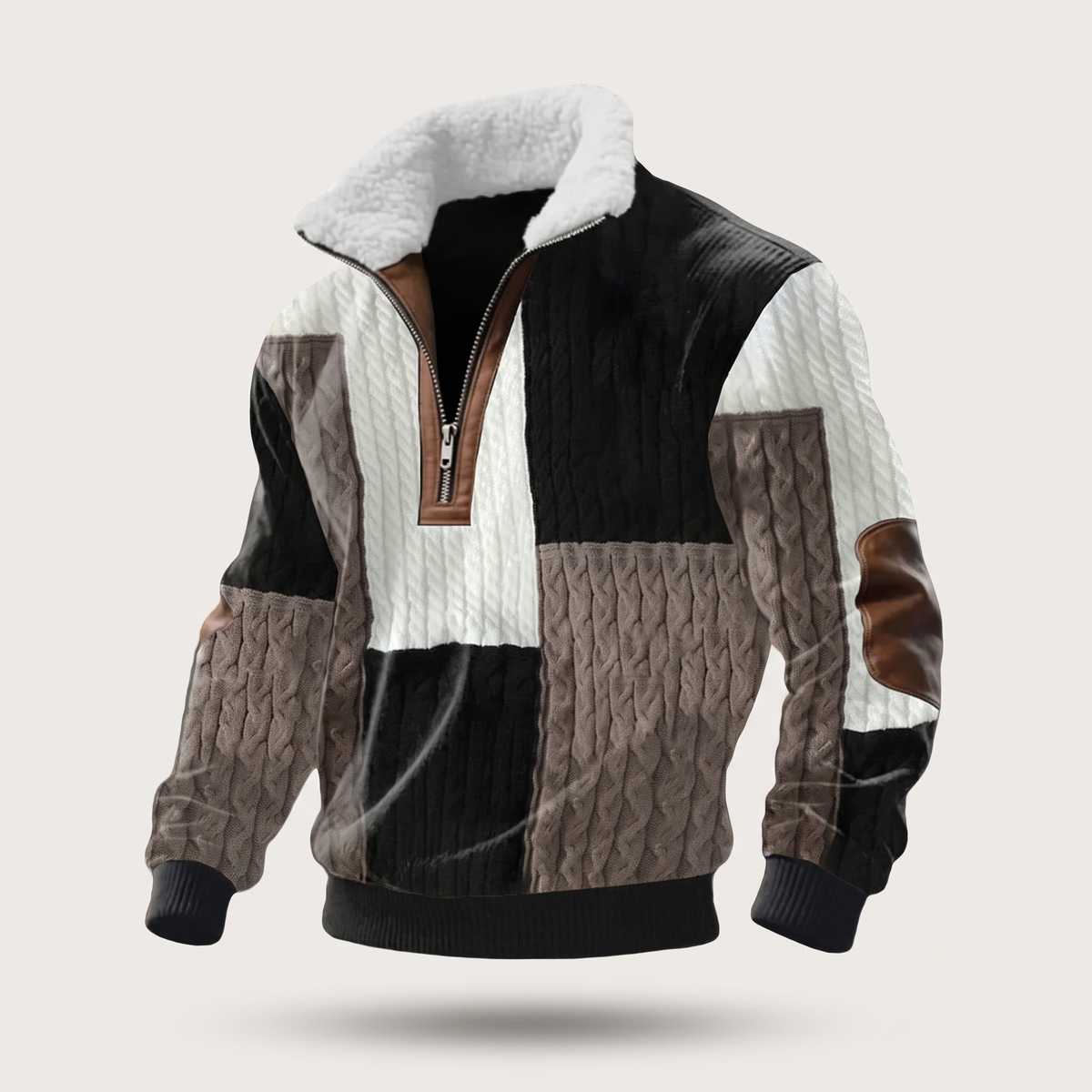 WARM COLLAR FLEECE PULLOVER