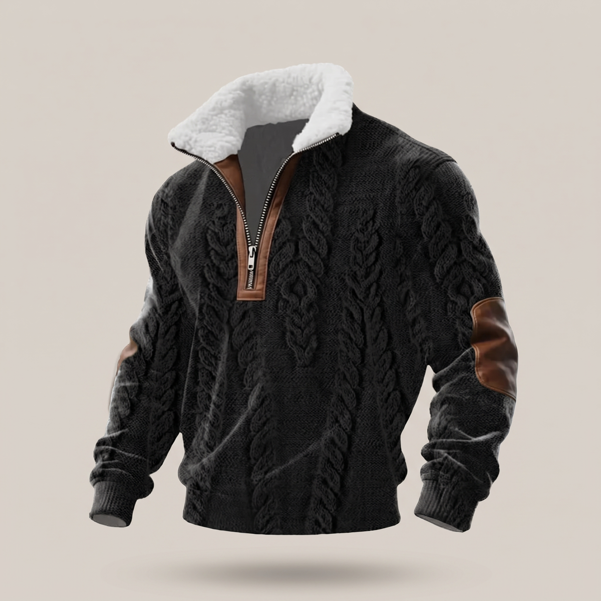 WARM COLLAR FLEECE PULLOVER