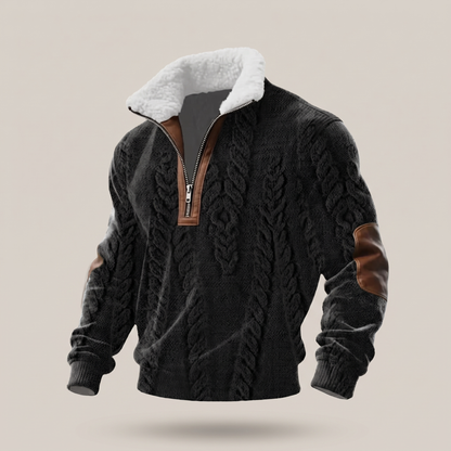 WARM COLLAR FLEECE PULLOVER