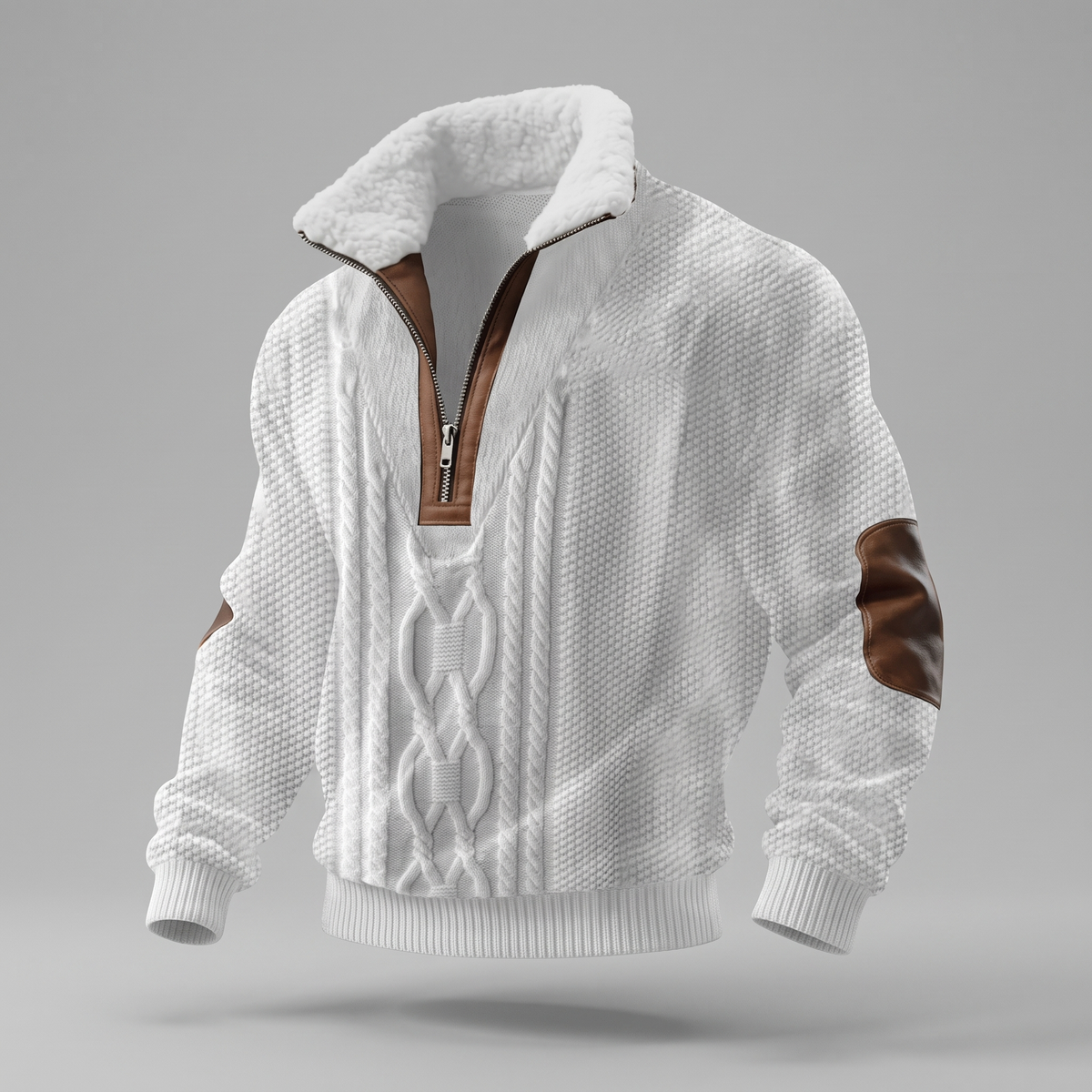 WARM COLLAR FLEECE PULLOVER