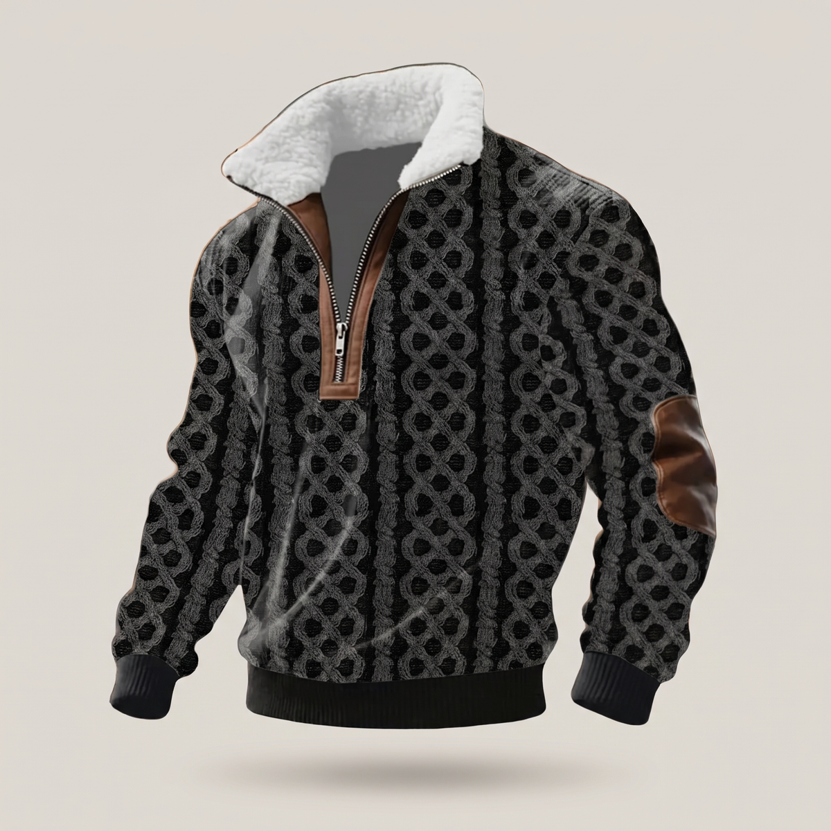 WARM COLLAR FLEECE PULLOVER