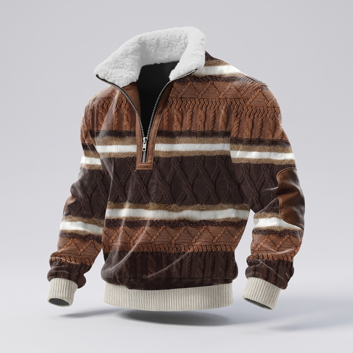 WARM COLLAR FLEECE PULLOVER