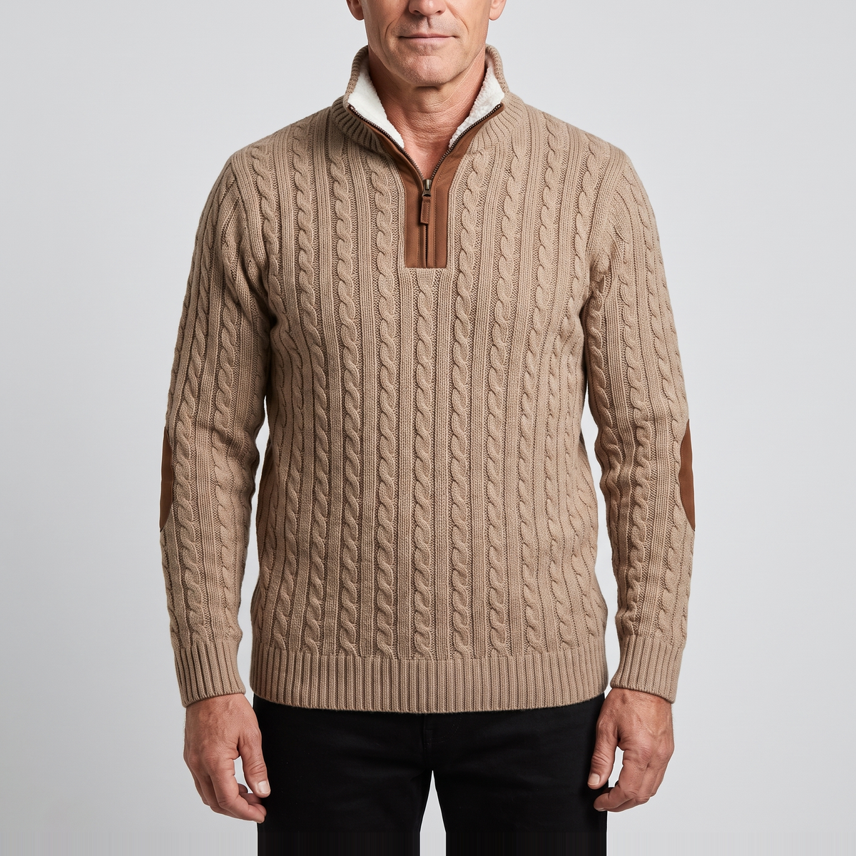 WARM COLLAR FLEECE PULLOVER