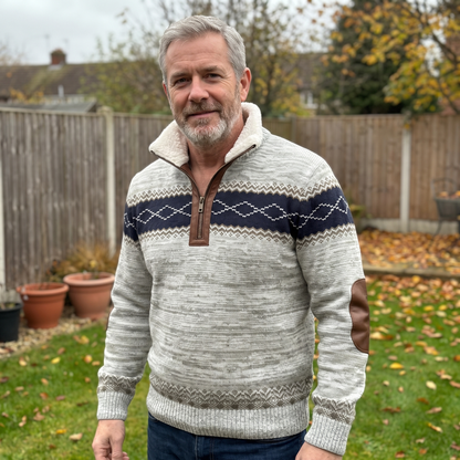 WARM COLLAR FLEECE PULLOVER