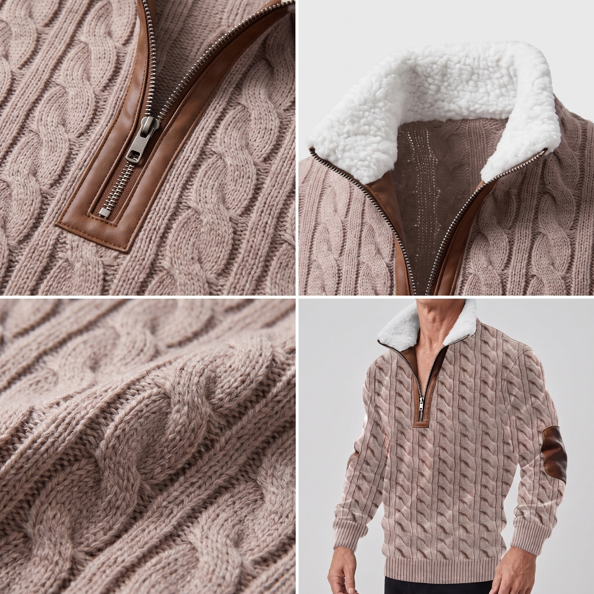 WARM COLLAR FLEECE PULLOVER