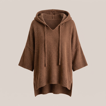 DRAPED HOODED JUMPER