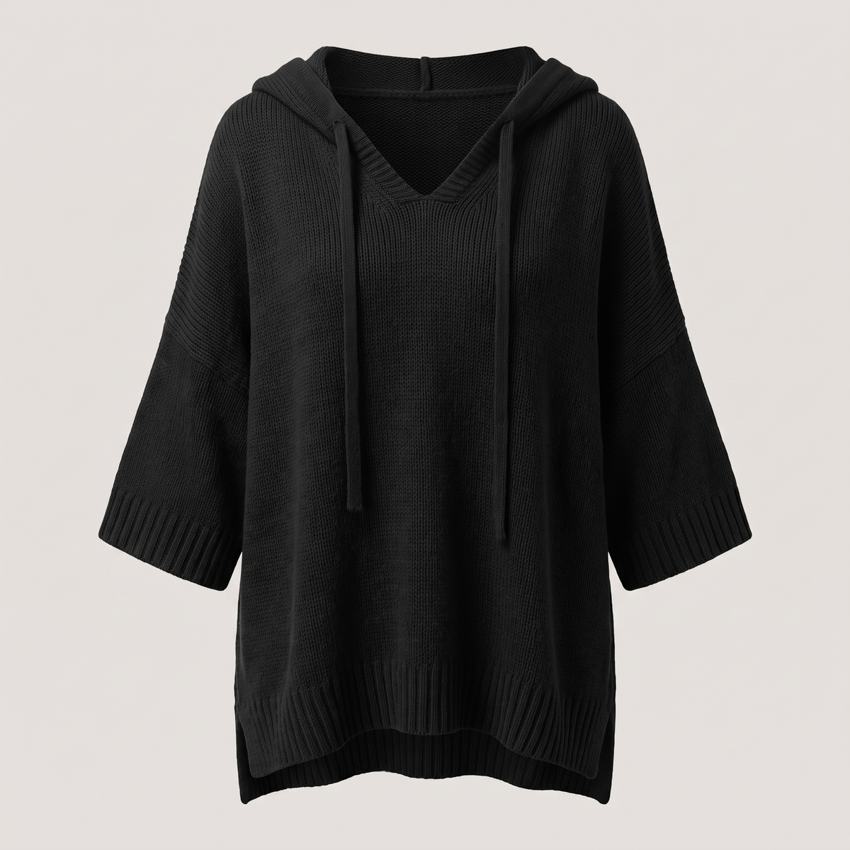 DRAPED HOODED JUMPER