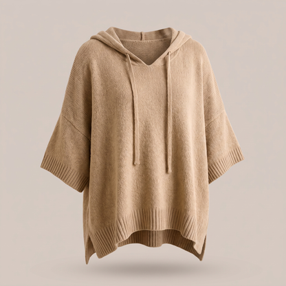 DRAPED HOODED JUMPER