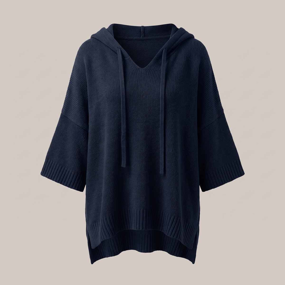DRAPED HOODED JUMPER