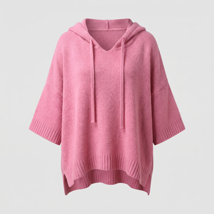 DRAPED HOODED JUMPER