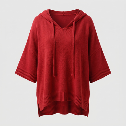 DRAPED HOODED JUMPER