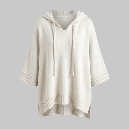 DRAPED HOODED JUMPER