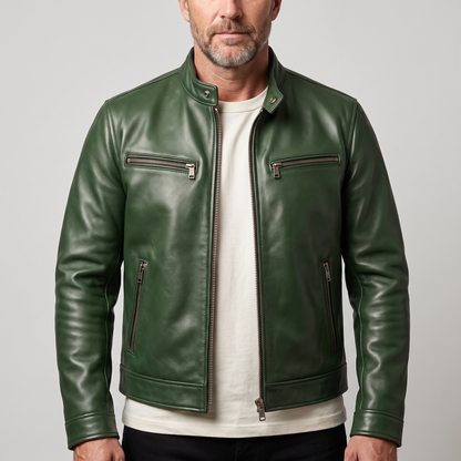 CAFE RACER LEATHER JACKET