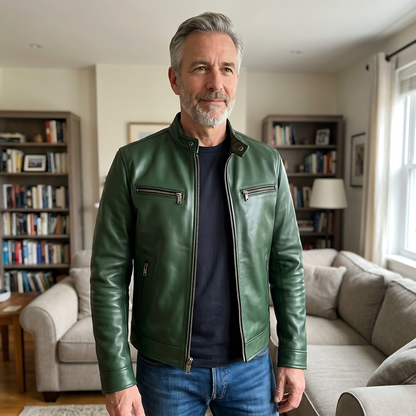 CAFE RACER LEATHER JACKET