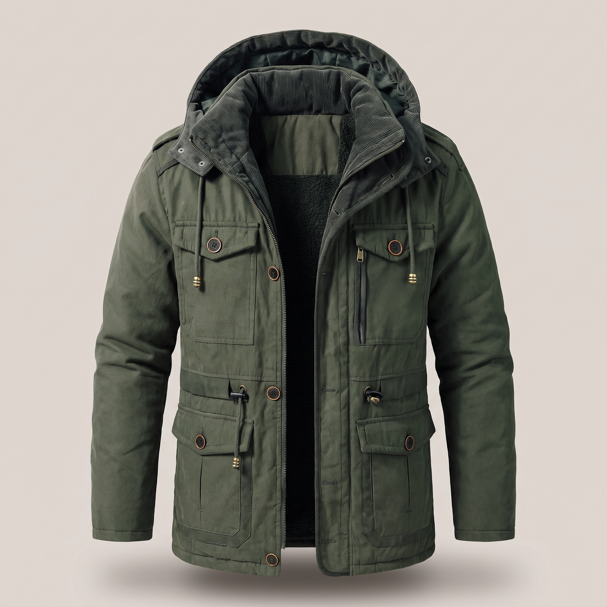PRACTICAL HOODED WINTER COAT