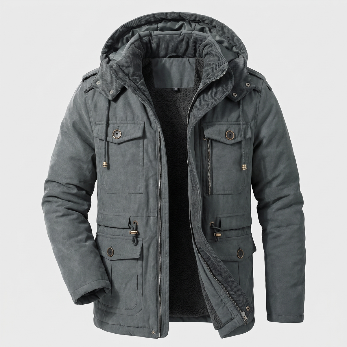PRACTICAL HOODED WINTER COAT