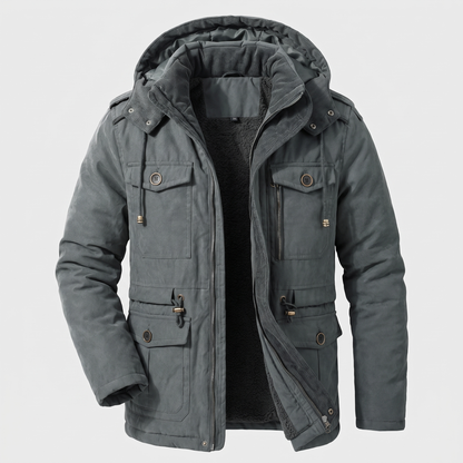 PRACTICAL HOODED WINTER COAT