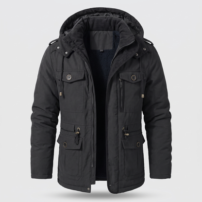 PRACTICAL HOODED WINTER COAT