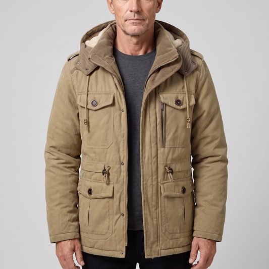 PRACTICAL HOODED WINTER COAT