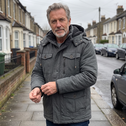PRACTICAL HOODED WINTER COAT