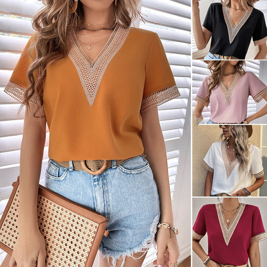 CHIFFON LACE BLOUSE